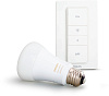 Комплект светодиодных ламп Philips Hue White Ambiance E27 + Dimmer Switch (8718696678404) купить в интернет-магазине icover