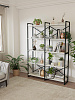 Стеллаж двойной лофт RIDBERG CHICAGO 5 полок (White/Black) купить в интернет-магазине icover