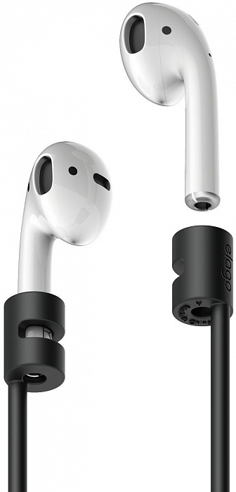 Держатель Elago Strap (ESTR-AP-BK) для AirPods (Black) купить в интернет-магазине icover