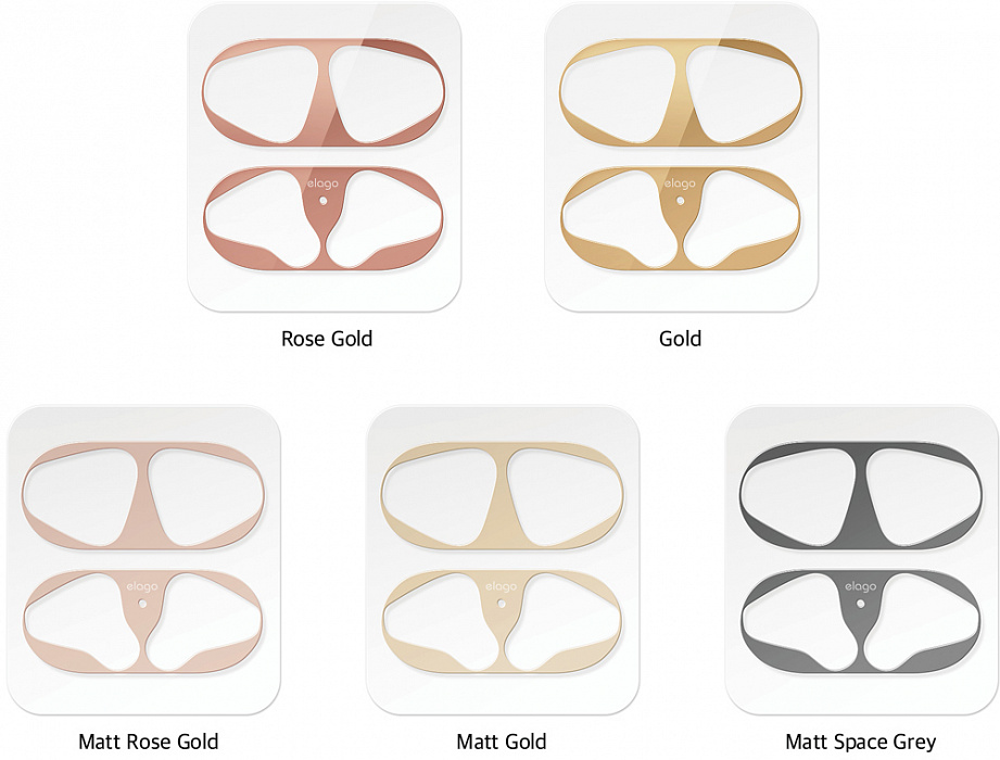 Защитная пластина Elago Dust Guard (EAP-GUARD-MRG-2S) для наушников Apple AirPods (Matt Rose Gold) купить в интернет-магазине icover