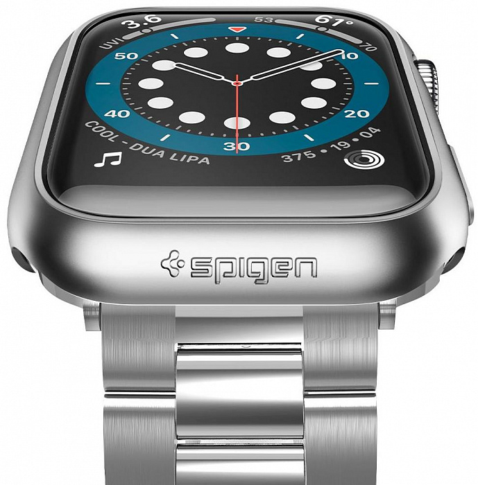 Чехол Spigen Thin Fit (ACS02957) для Apple Watch Series SE/4/5/6 44 mm (Graphite) купить в интернет-магазине icover