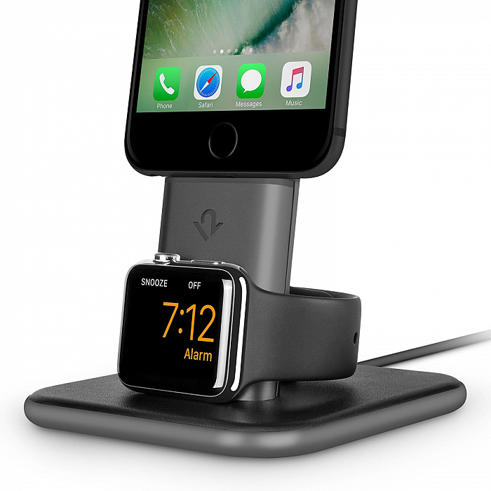 Док-станция Twelve South HiRise Duet для Apple Watch и iPhone (Black) купить в интернет-магазине icover