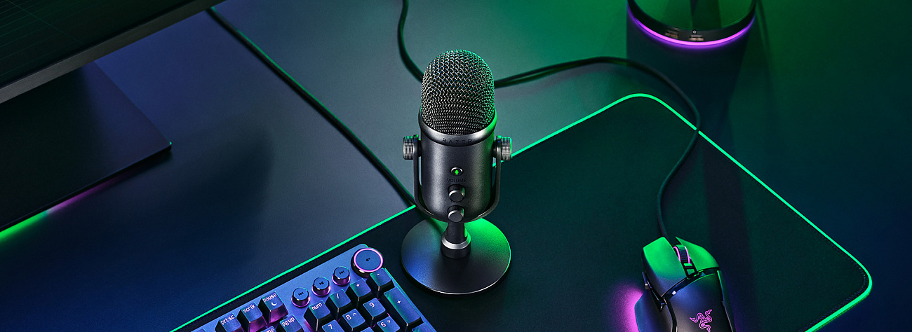 Микрофон Razer Seiren V2 Pro RZ19-04040100-R3M1 (Black) купить в интернет-магазине icover