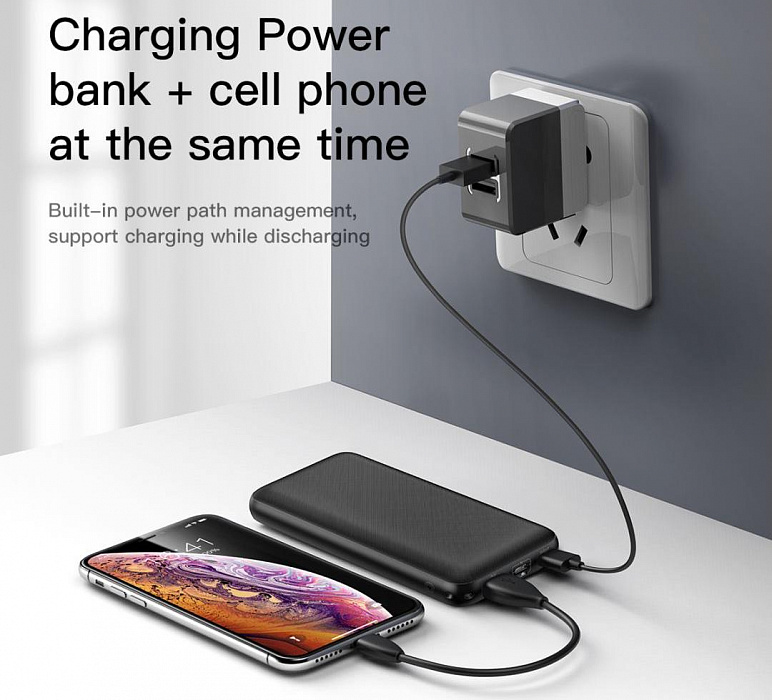 Внешний аккумулятор Baseus Mini Quick Charger 20000mAh PPALL-DXQ01 (Black) купить в интернет-магазине icover
