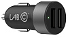 LAB.C Dual USB Car Charger AL (LABC-582-GY) - автомобильное зарядное устройство (Space Grey) купить в интернет-магазине icover