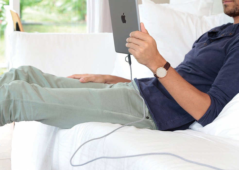 Native Union Belt Cable Twin Head (BELT-UL-ZEB) - зарядный кабель Apple Lightning (Zebra) купить в интернет-магазине icover