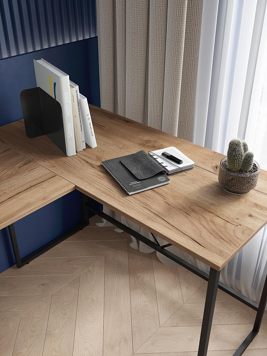 Стол письменный лофт RIDBERG NEVADA (Oak/Black) купить в интернет-магазине icover