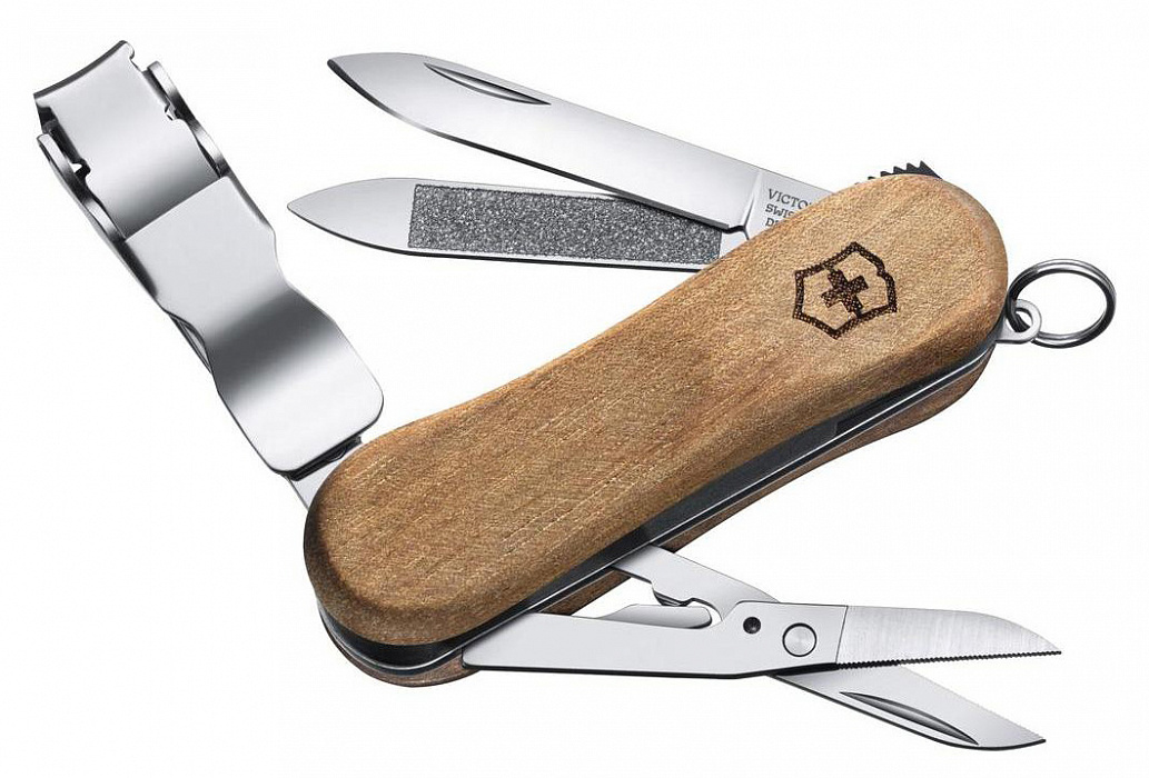Мультитул Victorinox Classic Nail Clip Wood 580 0.6461.63 (Brown) купить в интернет-магазине icover