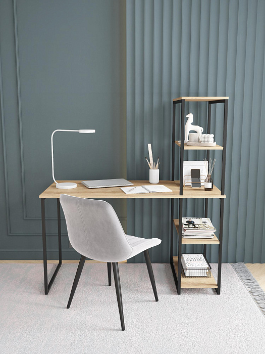 Стол-стеллаж лофт RIDBERG MEMPHIS (Oak/Black) купить в интернет-магазине icover