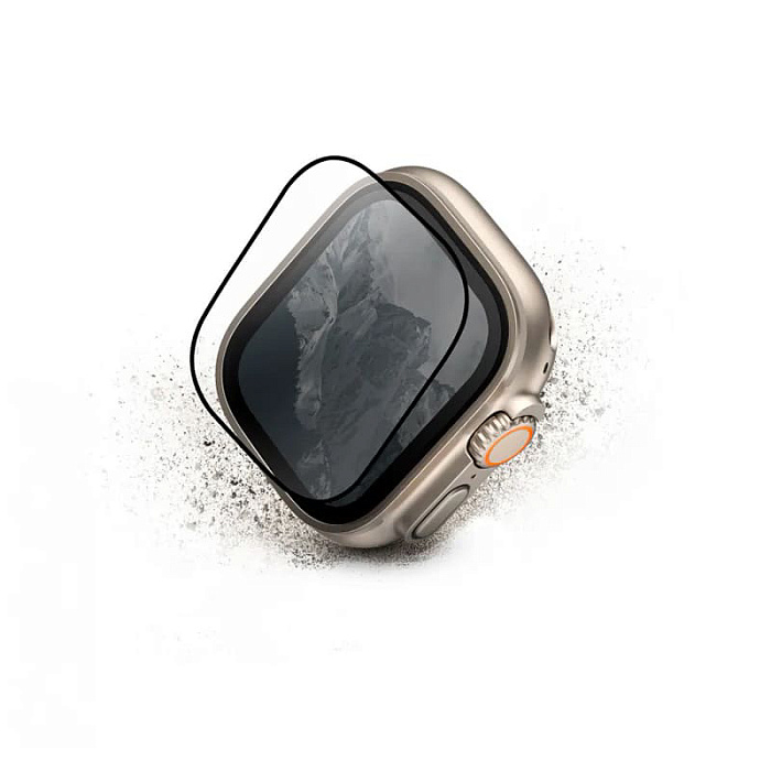 Защитное стекло для Uniq OPTIX Vivid (true colors) для Apple Watch Ultra 49 mm (Black) купить в интернет-магазине icover