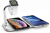 Беспроводное зарядное устройство Zens Dual+Watch Aluminium Wireless Charger ZEDC05W (White) купить в интернет-магазине icover