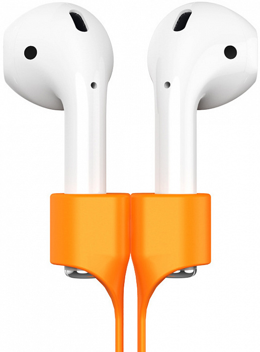 Держатель AirPods Baseus Earphone Strap для наушников Apple (Orange) купить в интернет-магазине icover