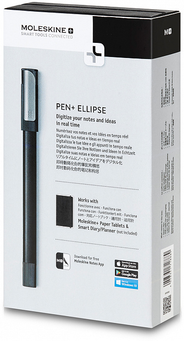 Умная ручка Moleskine PEN+ ELLIPSE SMPENBK (Black) купить в интернет-магазине icover