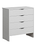 Комод RIDBERG LUGANO 4Я (White/Black) купить в интернет-магазине icover