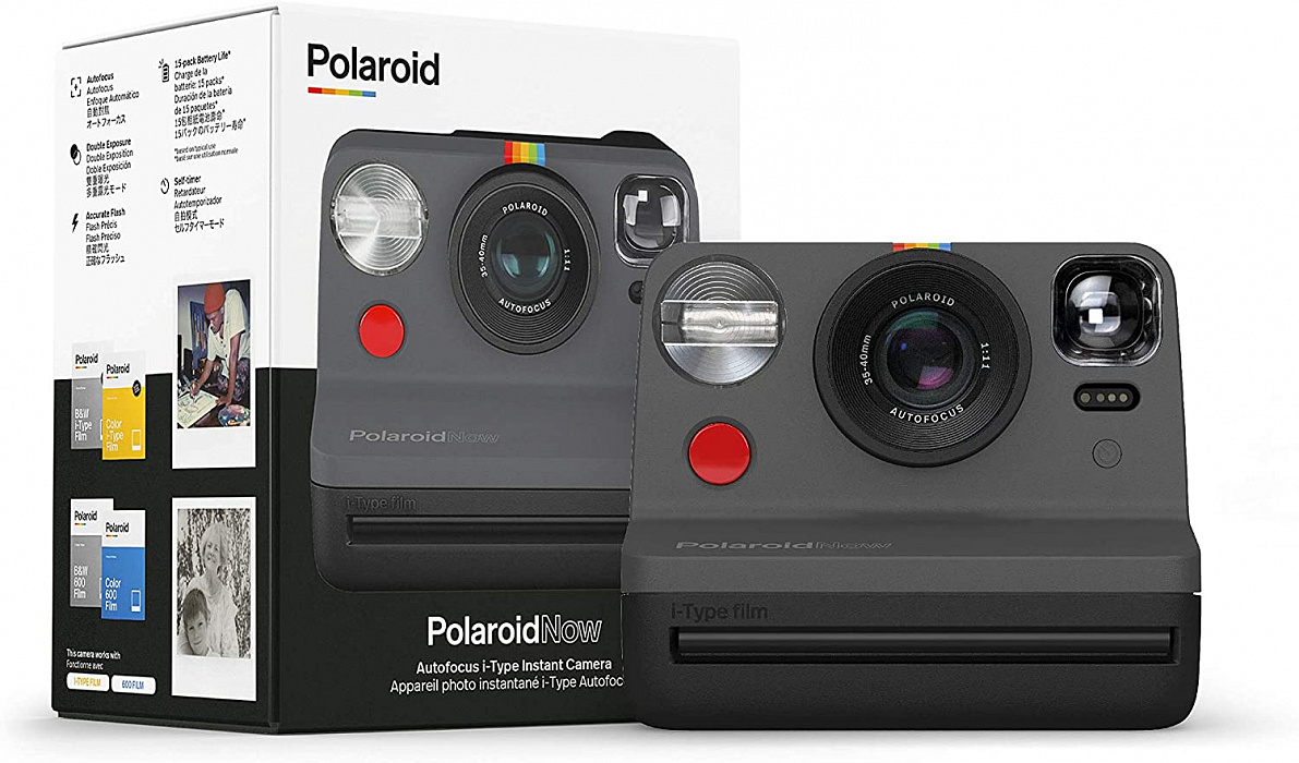Фотоаппарат моментальной печати Polaroid Now (Black) купить в интернет-магазине icover