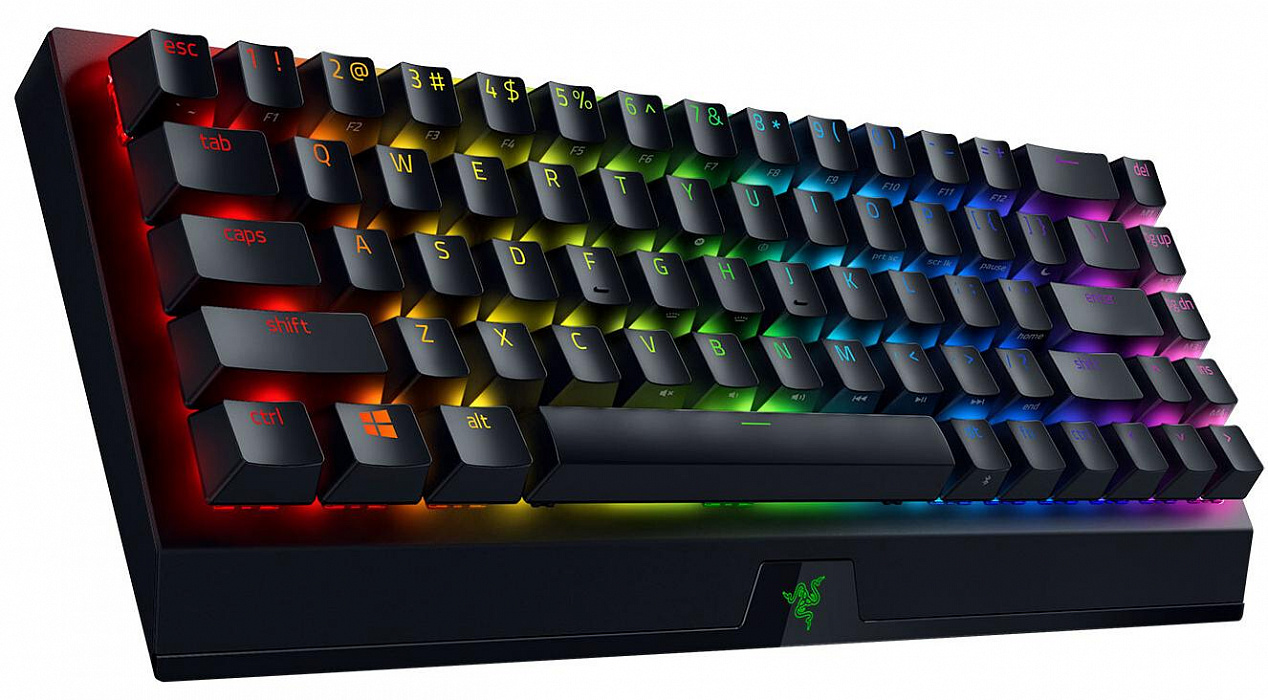 Игровая клавиатура Razer BlackWidow V3 Mini HyperSpeed Green Switch Russian Layout (RZ03-03891600-R3R1) купить в интернет-магазине icover