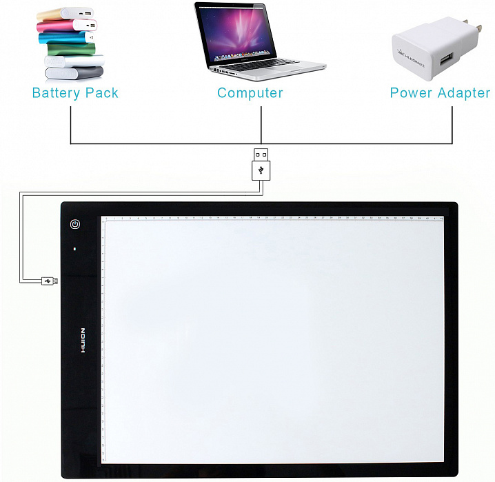 Светокопировальный планшет Huion LB3 (Black) купить в интернет-магазине icover
