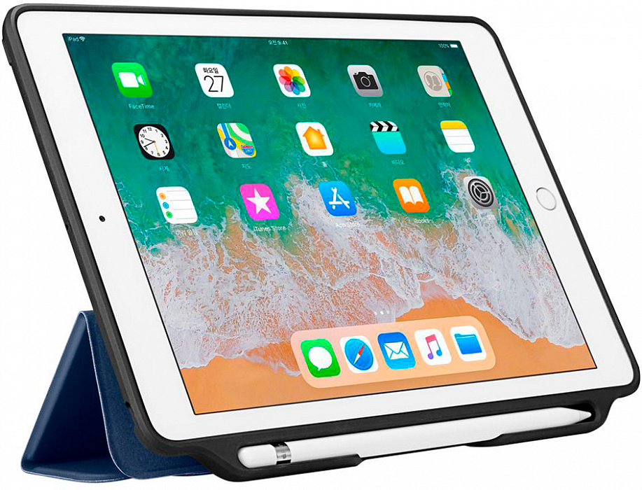 Чехол Spigen Smart Fold 2 (053CS23994) для iPad 9.7" (Blue) купить в интернет-магазине icover
