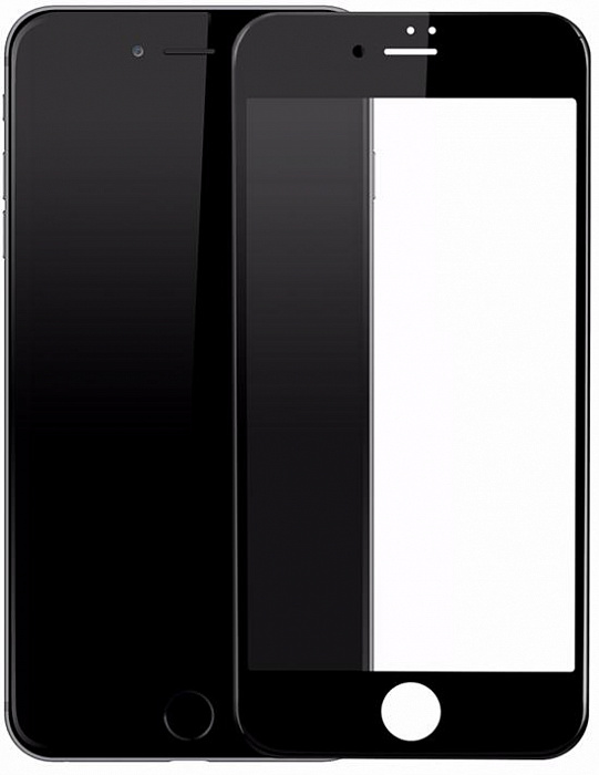 Защитное стекло Baseus Silk-screen Tempered Glass Film (SGAPIPH7SP-ASL01) для iPhone 8 Plus (Black) купить в интернет-магазине icover