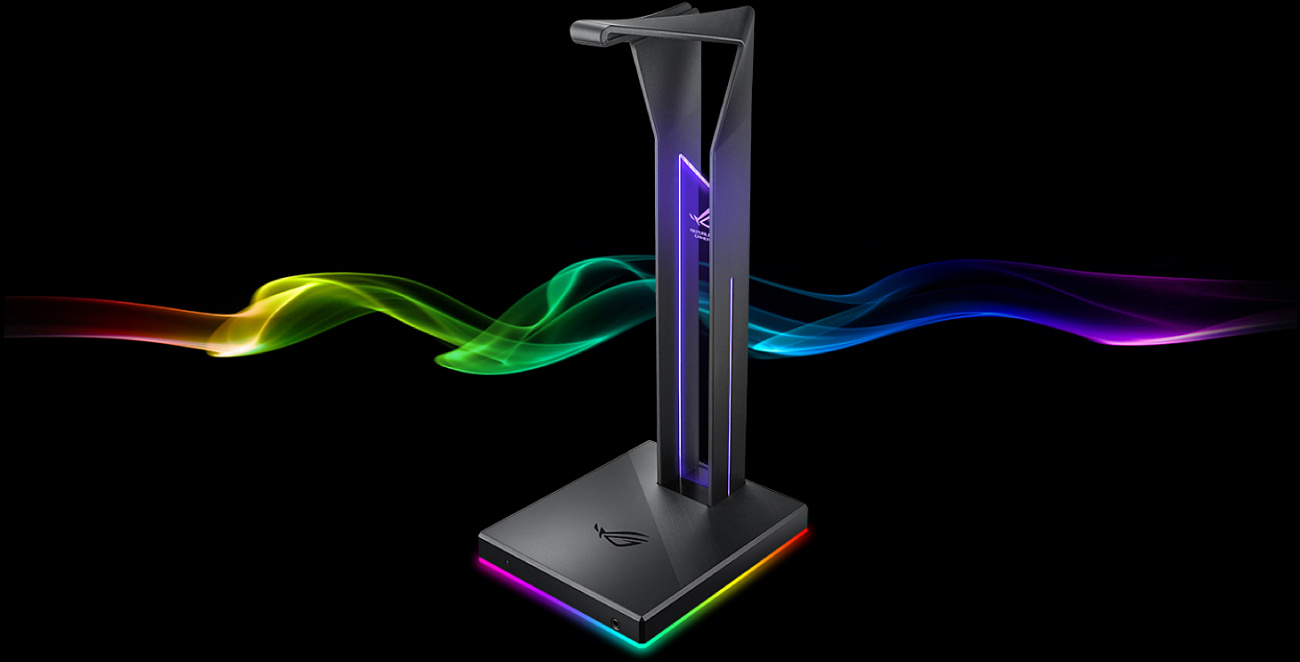 Подставка для наушников Asus ROG Throne Qi 90YH01K0-B2EA00 (Black) купить в интернет-магазине icover
