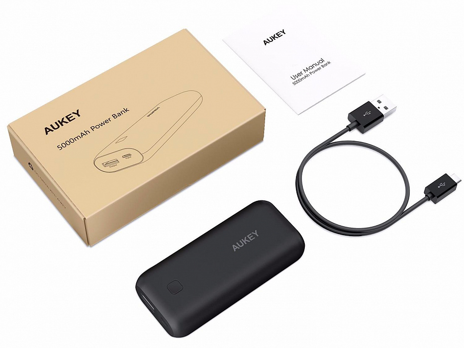 Внешний аккумулятор Aukey 5000 mAh PB-N41 (Black) купить в интернет-магазине icover