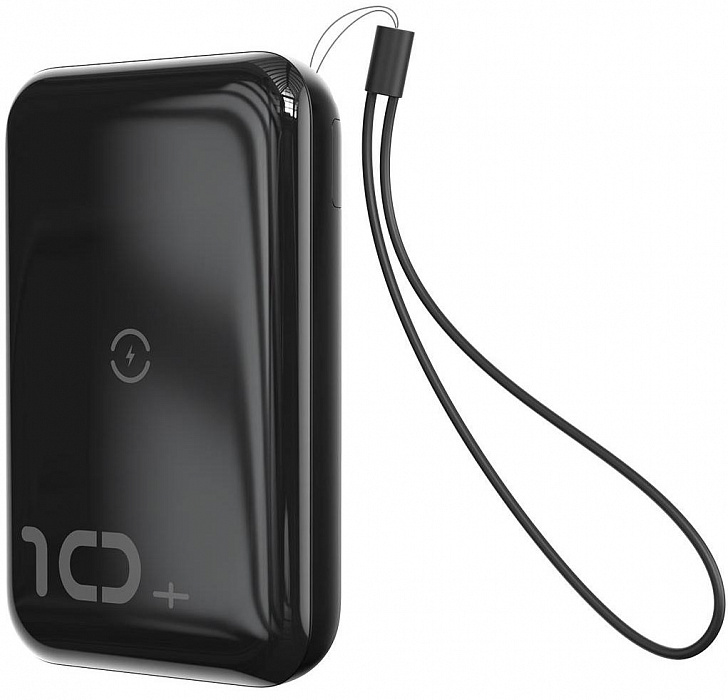 Внешний аккумулятор Baseus Mini S Bracket 10W Wireless Charger 10000mAh (Black) купить в интернет-магазине icover