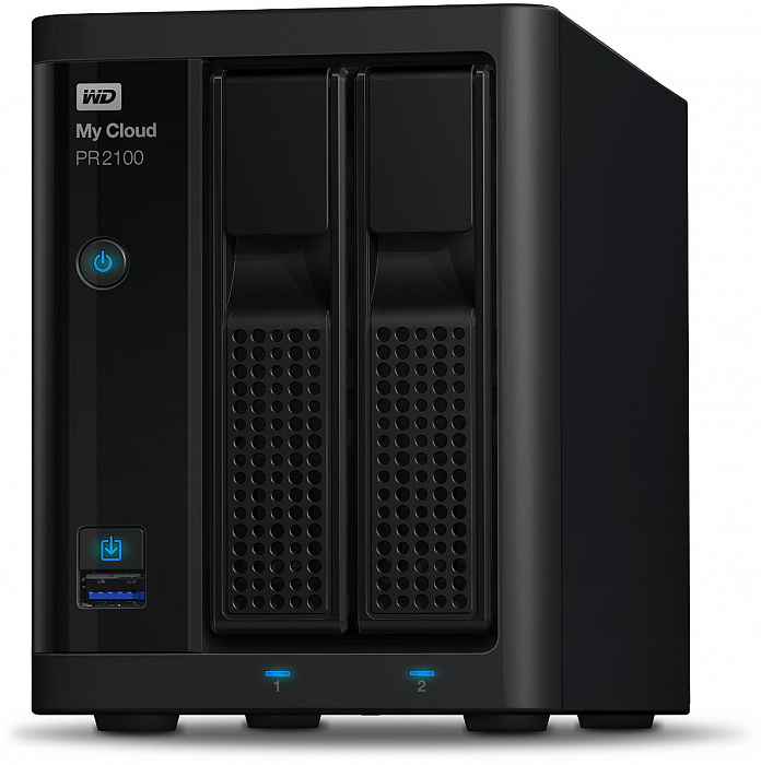 Сетевое хранилище Western Digital My Cloud Pro PR2100 4Tb 3.5" WDBVND0040JBK-EEUE (Black) купить в интернет-магазине icover