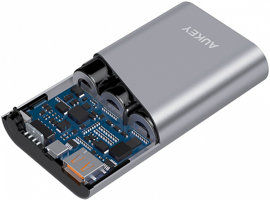 Внешний аккумулятор Aukey Power Bank 10050 mAh PB-T15 (Gray) купить в интернет-магазине icover