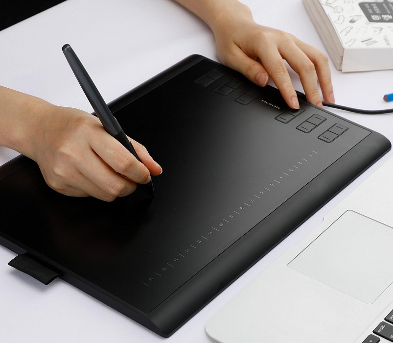 Графический планшет Huion Inspiroy H1060P (Black) купить в интернет-магазине icover