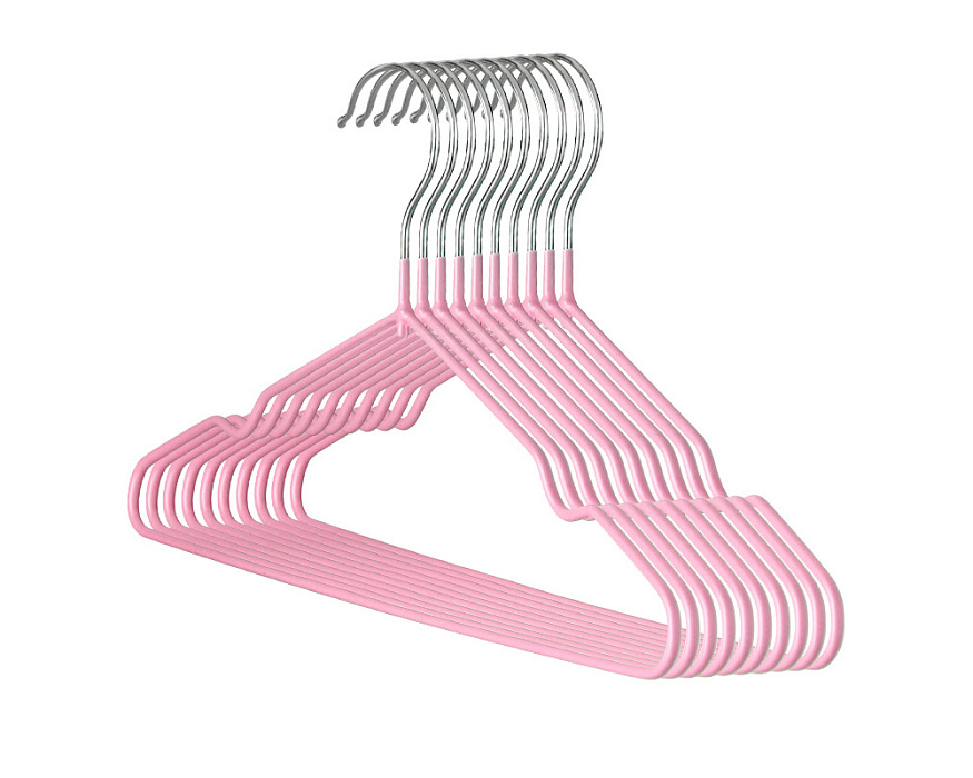 Вешалка-плечики для одежды детские Ridberg 30 шт металлические (Pink) купить в интернет-магазине icover