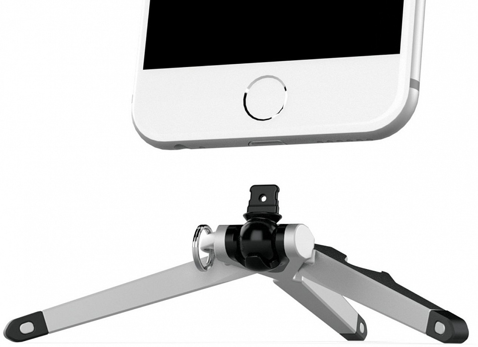 Штатив Kenu Stance v.2 Tripod (ST3-KK-NA) для iPhone 5/5C/5S/5SE/6/6s/6/6s Plus (Silver/Black) купить в интернет-магазине icover