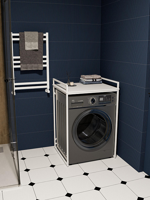 Стеллаж лофт для стиральной и сушильной машины RIDBERG CHICO (White) купить в интернет-магазине icover