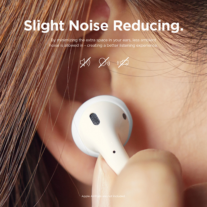 Держатель Elago Secure Fit (EAP-PADSM-DGYWH) для наушников Apple AirPods (Dark Grey/White) купить в интернет-магазине icover