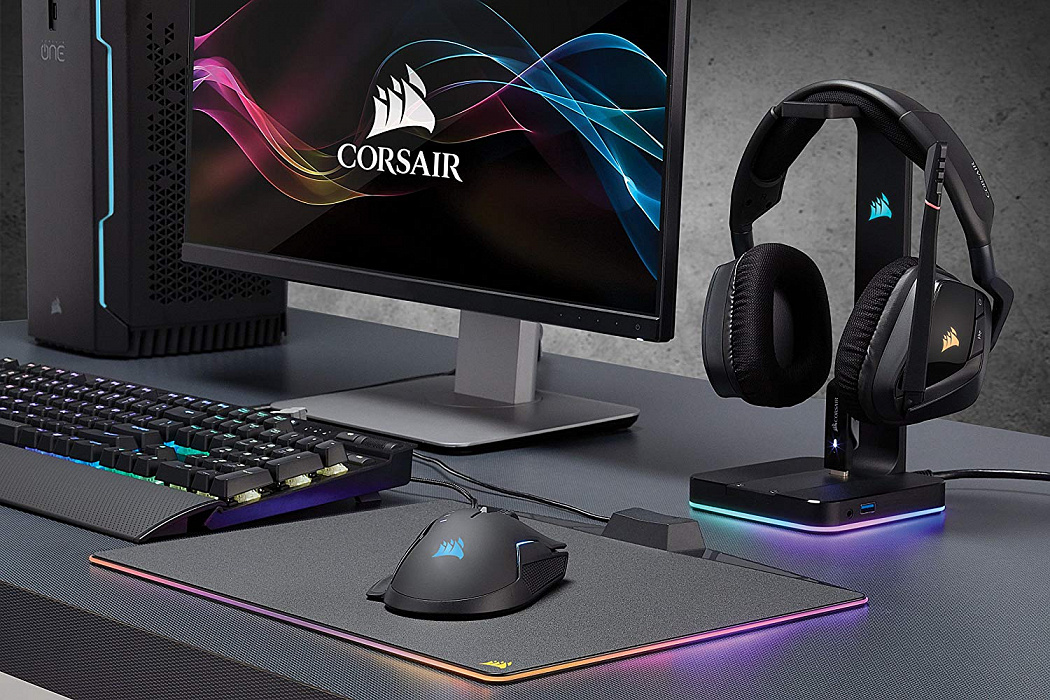Подставка Corsair ST100 RGB (CA-9011167-EU) для наушников (Black) купить в интернет-магазине icover