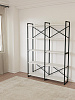 Стеллаж двойной лофт RIDBERG CHICAGO 5 полок (White/Black) купить в интернет-магазине icover