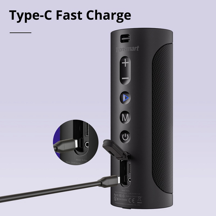 Портативная акустика Tronsmart T6 Pro 45W (Black) купить в интернет-магазине icover