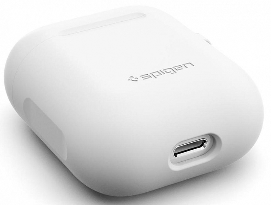 Чехол Spigen Silicone Case (066CS24809) для AirPods (White) купить в интернет-магазине icover