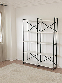 Купить стеллаж двойной лофт ridberg chicago 5 полок (white/black) в Москве. В нашем каталоге интернет-магазина icover.ru вы можете ознакомиться с ценами, подробным описанием, фотографиями и техническими характеристиками. Низкие цены. Высокое качество. Доставка по России. Заказать товары по телефону +7(495)229-39-50 Стеллаж двойной лофт RIDBERG CHICAGO 5 полок (White/Black) купить в интернет-магазине icover