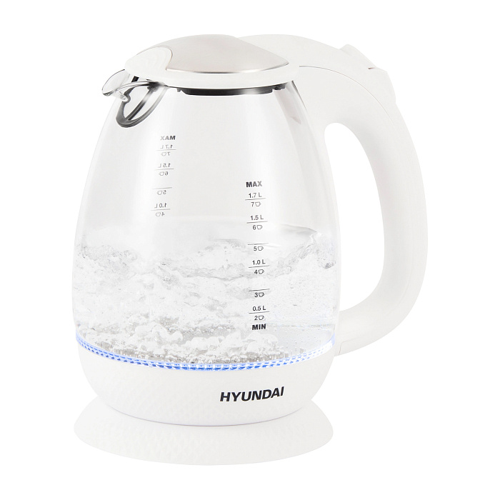 Чайник электрический Hyundai HYK-G3805 1.7л. 2200Вт (White) купить в интернет-магазине icover