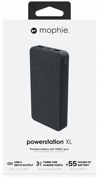 Внешний аккумулятор Mophie Powerstation PD XL (401102985) USB-C 15000 mAh (Black) купить в интернет-магазине icover