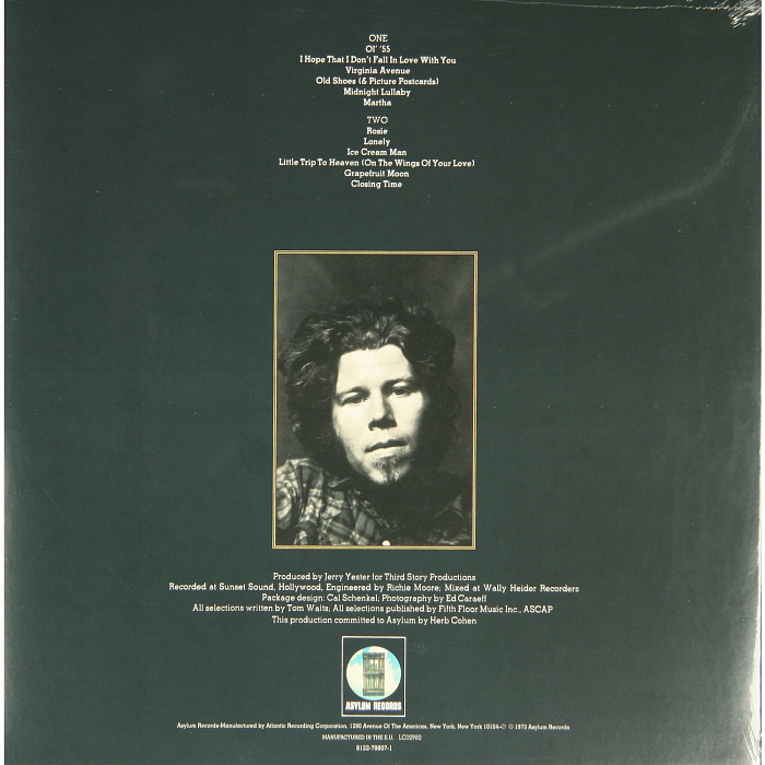 Виниловая пластинка Tom Waits - Closing Time (2011) купить в интернет-магазине icover