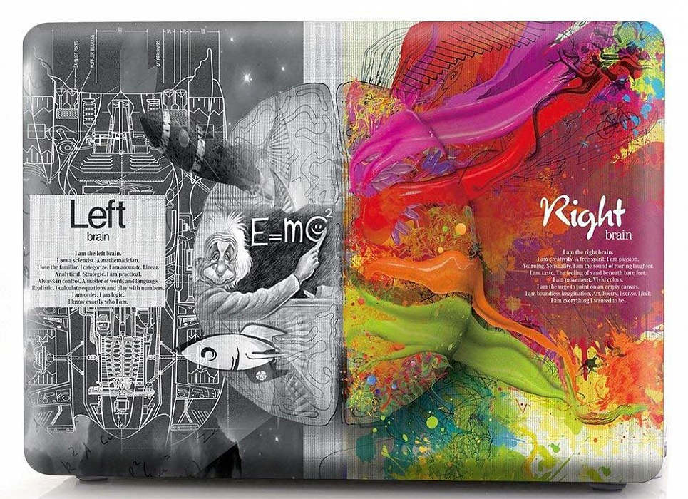  Накладка i-Blason Cover для MacBook Air 13 (Tehnology Left and Right Brain) купить в интернет-магазине icover