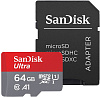 Карта памяти SanDisk Ultra microSDXC 64GB SDSQUA4-064G-GN6MA (Red/Grey) купить в интернет-магазине icover