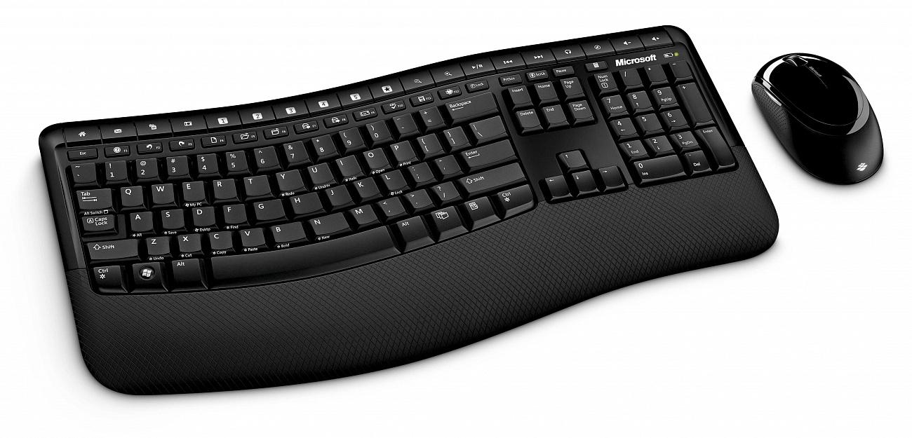 Беспроводные клавиатура и мышь Microsoft Wireless Desktop 5050 (PP4-00017) купить в интернет-магазине icover