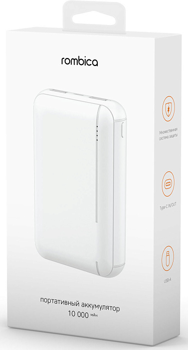 Внешний аккумулятор Rombica NEO Mini 10000 mAh (White) купить в интернет-магазине icover