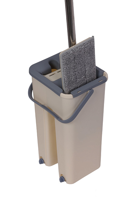 Швабра и ведро с отжимом Ridberg Hand-Free Scrape Mop Small (White) купить в интернет-магазине icover