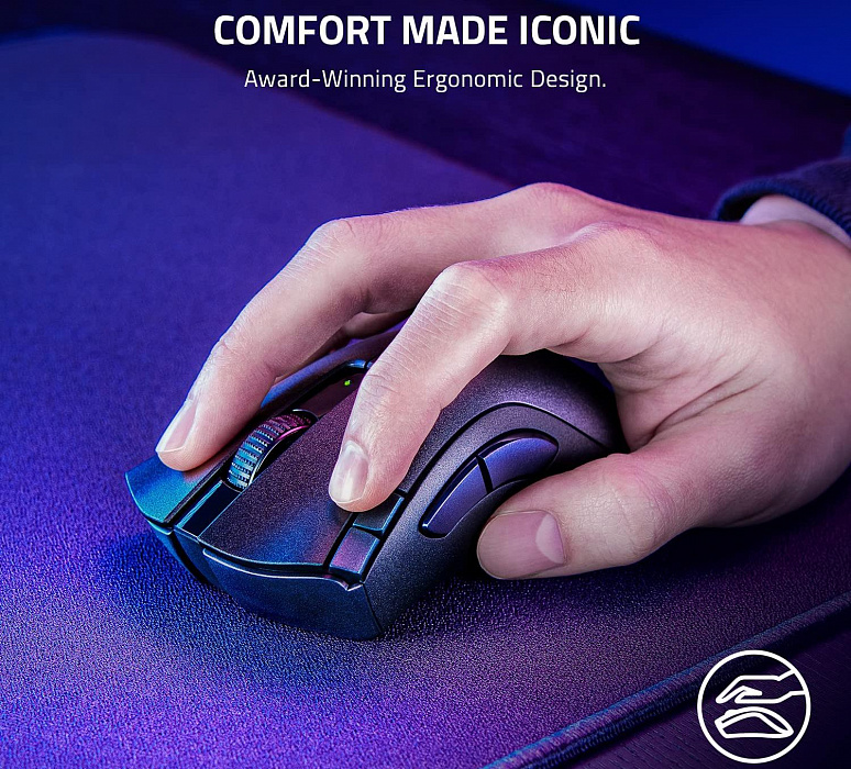 Игровая мышь Razer DeathAdder V2 X HyperSpeed RZ01-04130100-R3G1 (Black) купить в интернет-магазине icover