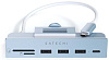USB-концентратор Satechi Aluminum Type-C Clamp Hub (ST-UCICHB) для iMac 24" (Blue) купить в интернет-магазине icover