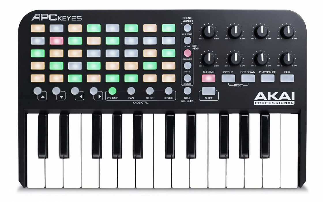 MIDI-клавиатура Akai APC Key 25 (A050347) купить в интернет-магазине icover