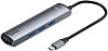 USB-концентратор Baseus Mechanical eye Six-in-one CAHUB-J0G (Grey) купить в интернет-магазине icover